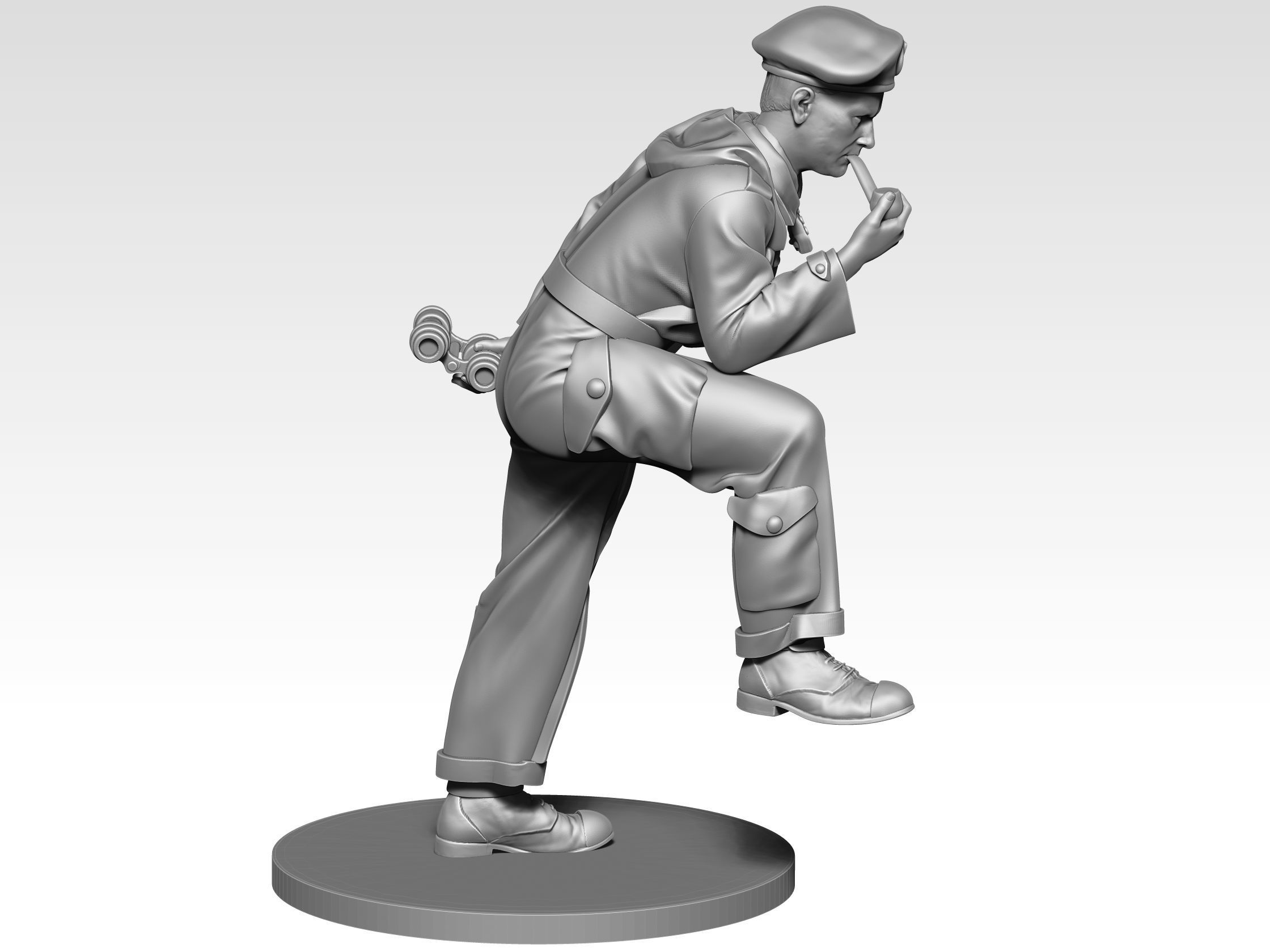 British Tank crew ww2 08 3D print model_6
