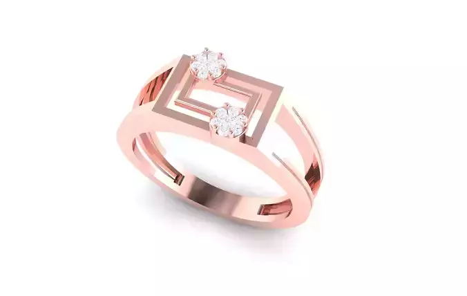 light wt minimalist Women Ring 3dm stl renders 3D print model