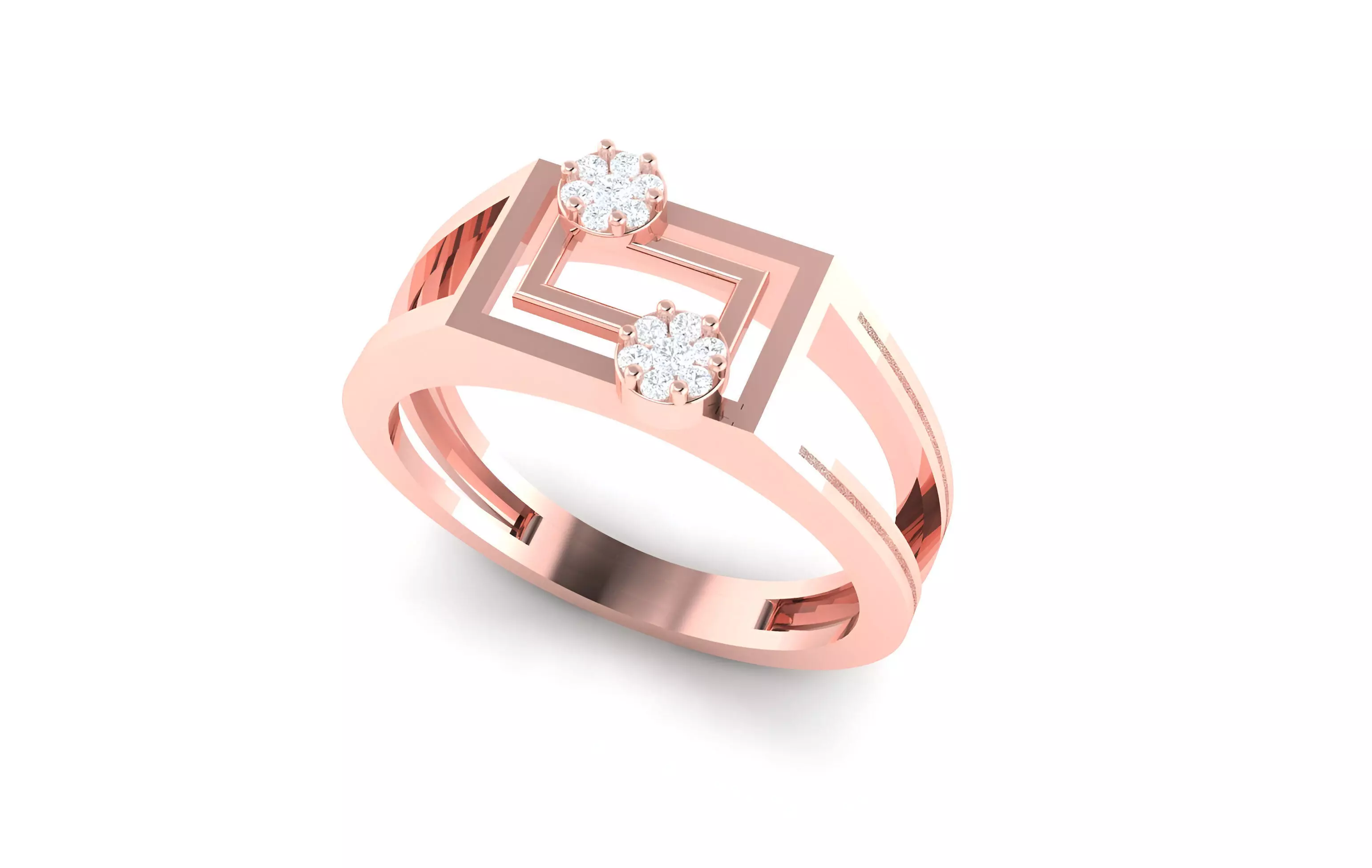 light wt minimalist Women Ring 3dm stl renders 3D print model_0