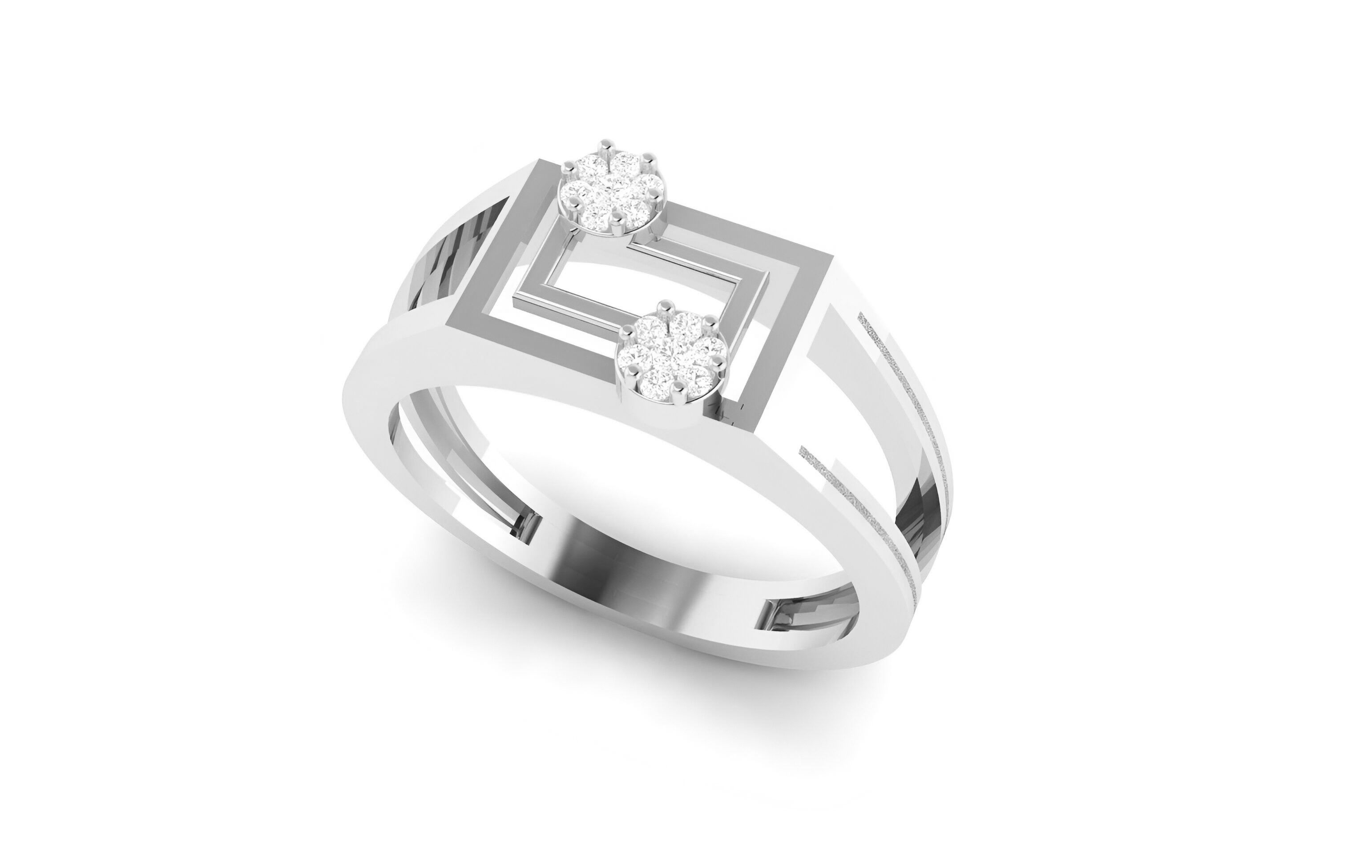 light wt minimalist Women Ring 3dm stl renders 3D print model_5