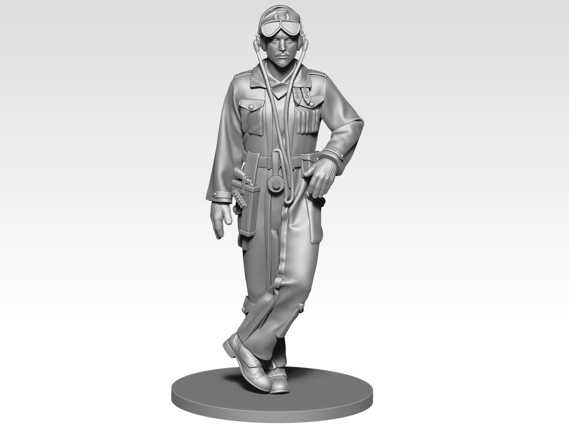 British Tank crew ww2 10 3D print model_1