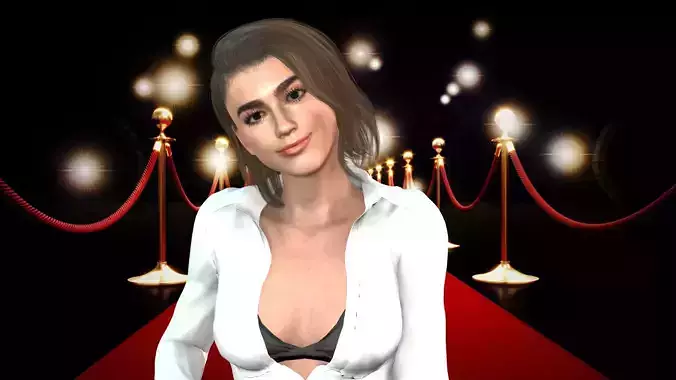 Dua Lipa Low-poly 3D model