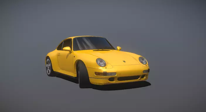 Porsche 993 Carrera 4s Free low-poly 3D model