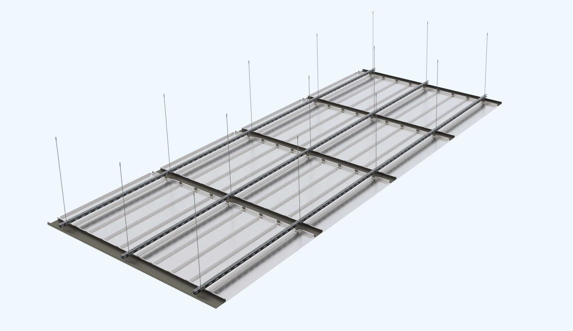 BIM-GC-Hinge Down Suspended Metal Ceiling -From Architect- 3D model_2