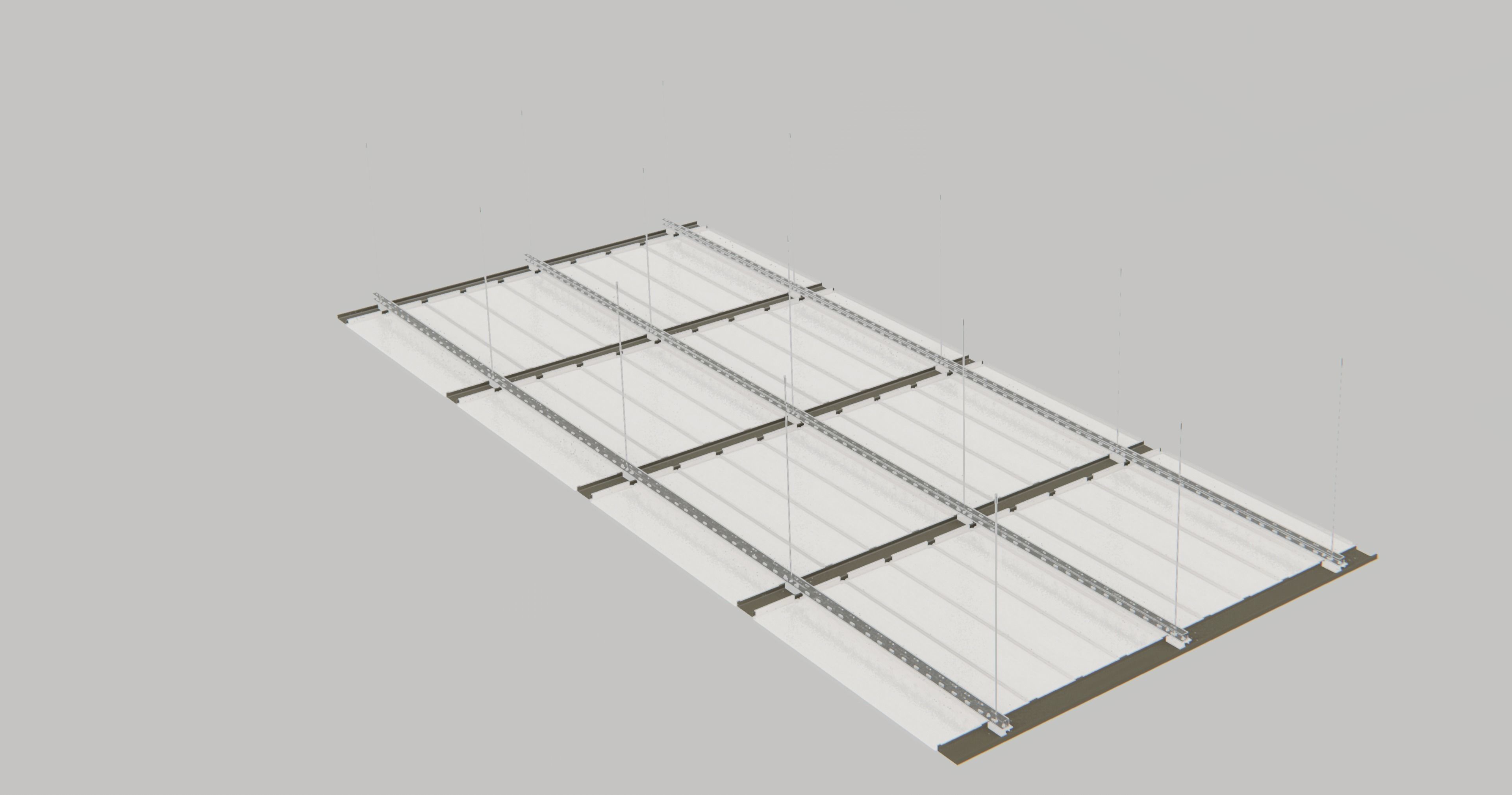 BIM-GC-Hinge Down Suspended Metal Ceiling -From Architect- 3D model_4