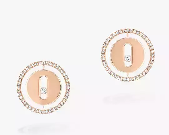 DIAMOND EARRINGS PUCES LUCKY MOVE