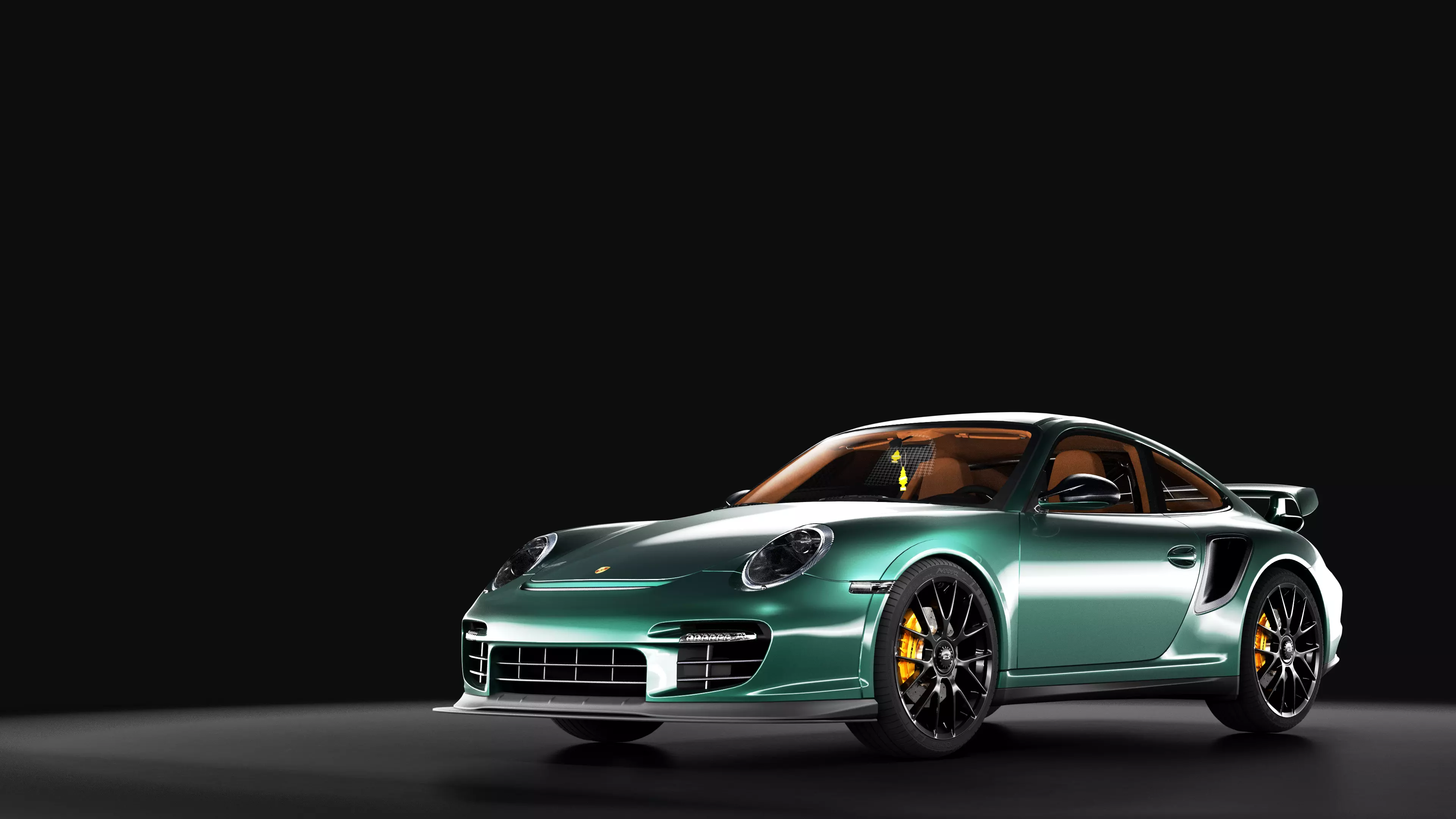 Porsche 911 GT2 RS with HQ interior Low-poly 3D model_0