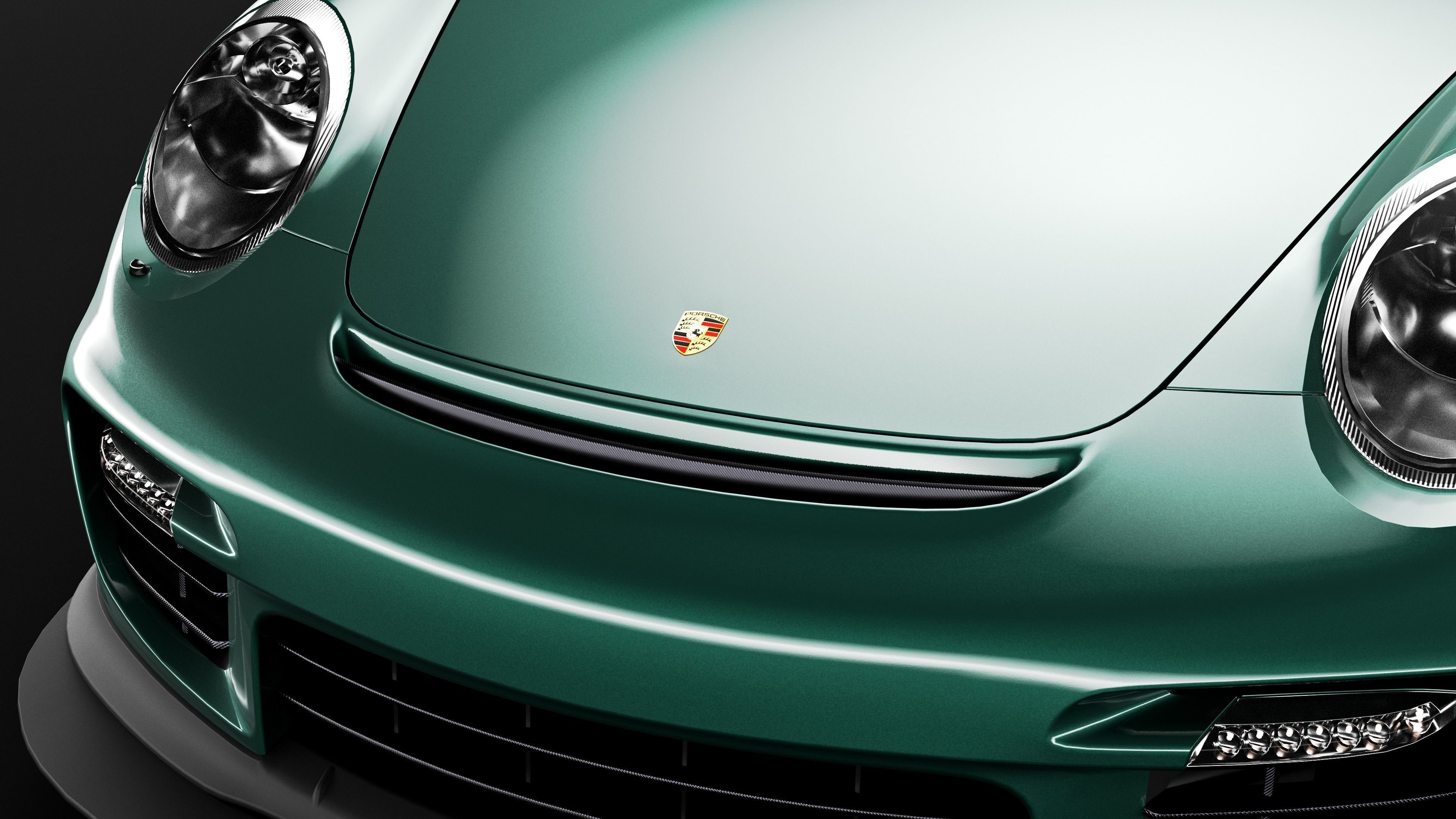 Porsche 911 GT2 RS with HQ interior Low-poly 3D model_4