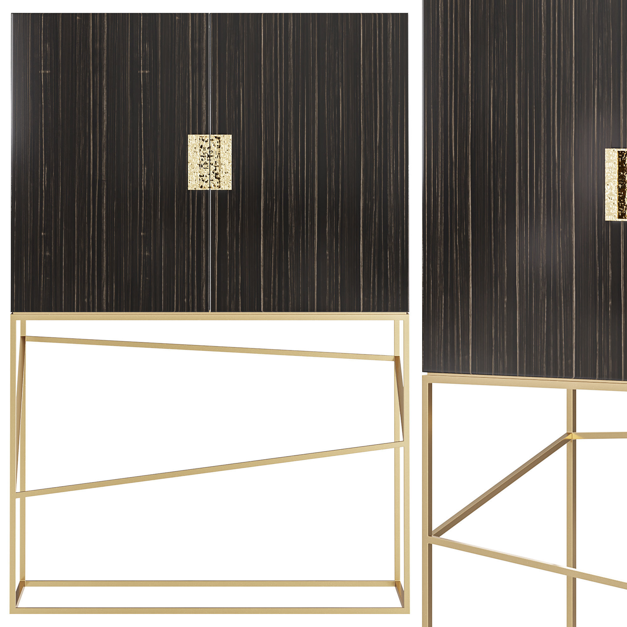 Caracole Edge Bar Cabinet  3D model_1