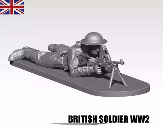 British soldier ww2 10 3D print model