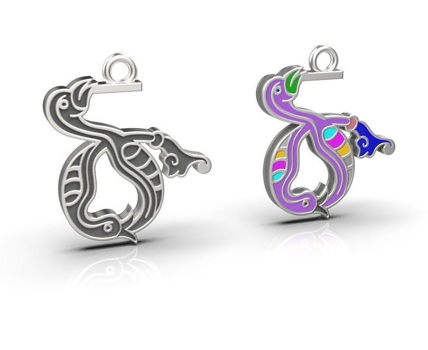 Armenian letters 3D print model_5