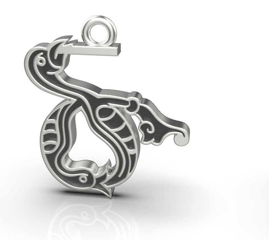 Armenian letters 3D print model_9