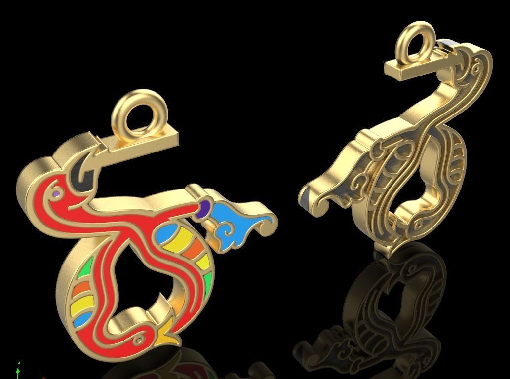 Armenian letters 3D print model_1