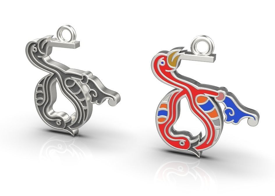 Armenian letters 3D print model_6