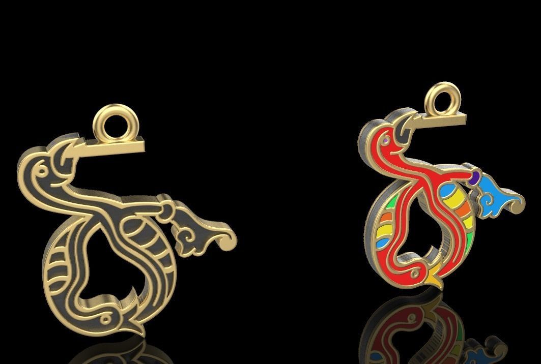 Armenian letters 3D print model_12