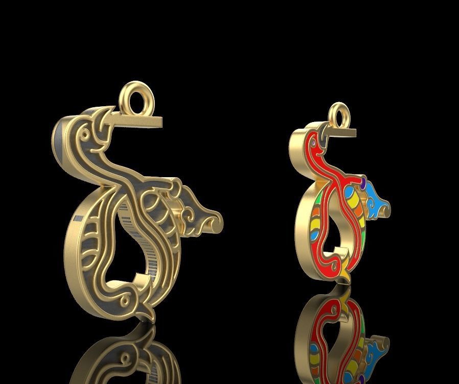 Armenian letters 3D print model_2