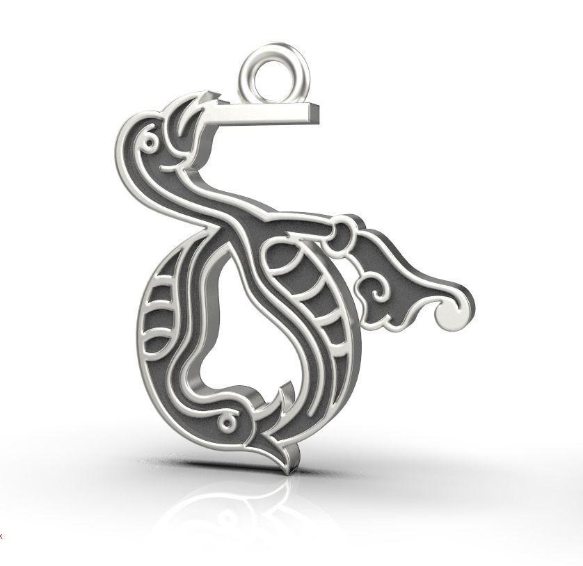 Armenian letters 3D print model_7