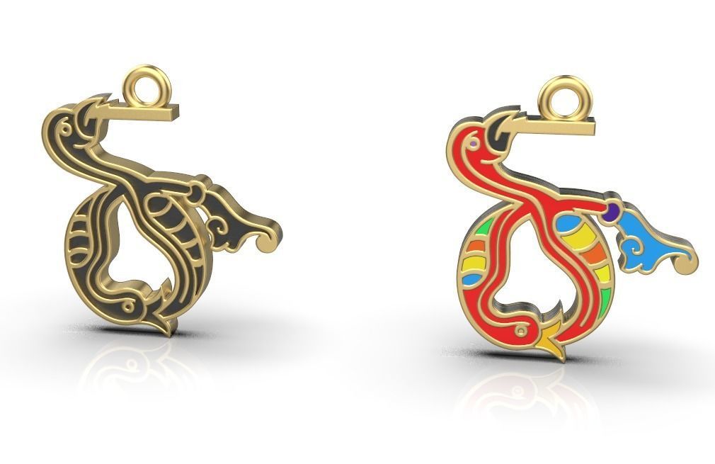 Armenian letters 3D print model_4