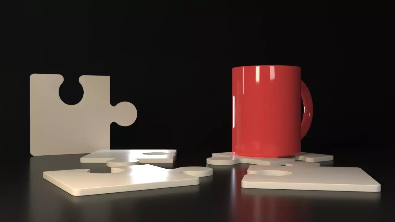 Puzzle Coasters 3D print model