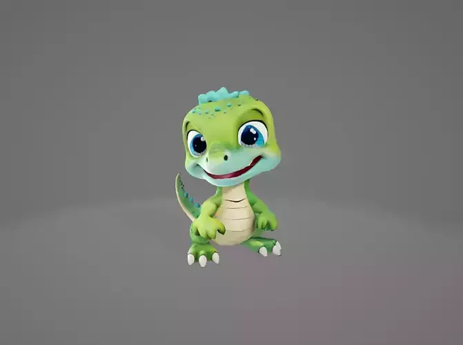 3D Baby dinosaur