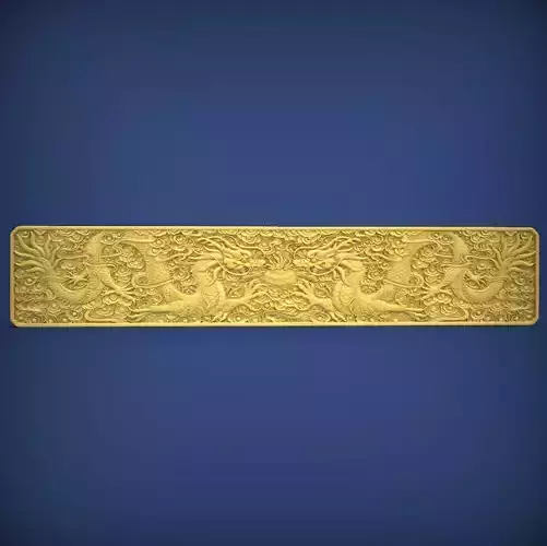 Carved panel painting STL