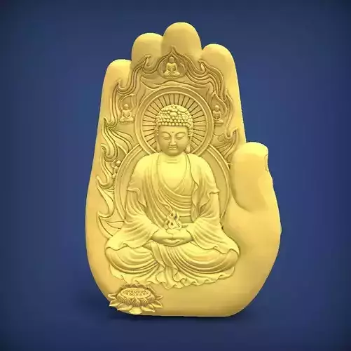 Carved panel painting STL