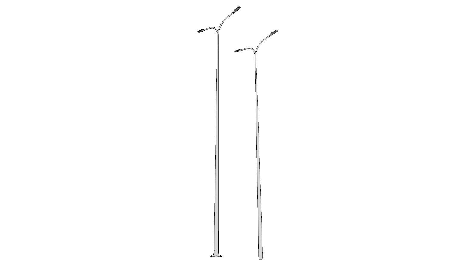 Light Pole - Lamp Post 18 3D model_1