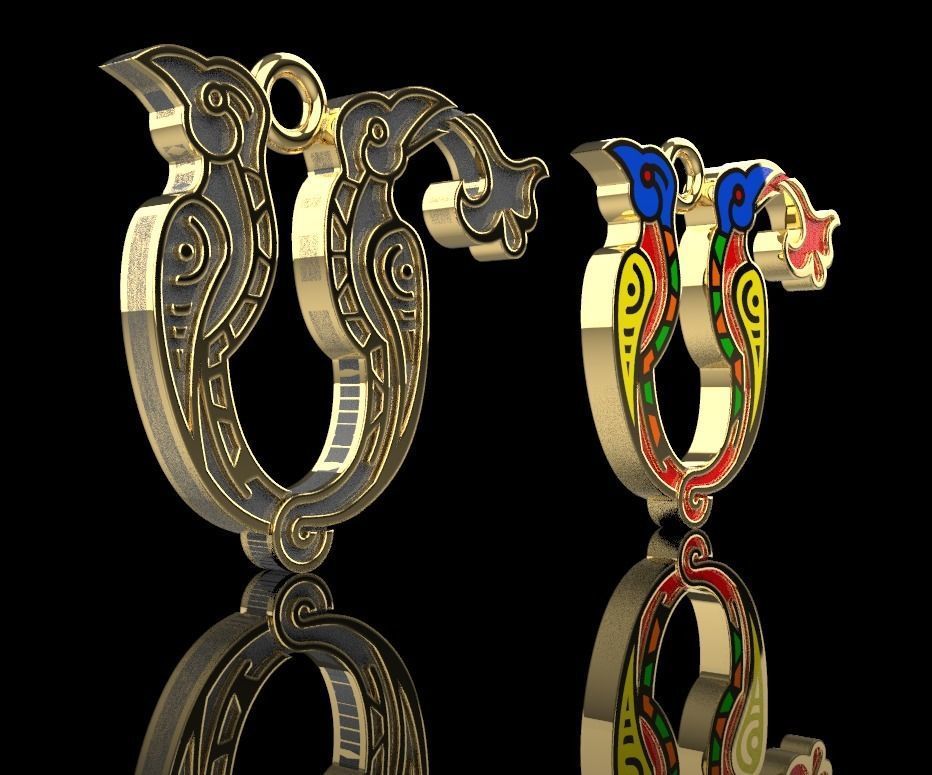 Armenian letters 3D print model_4