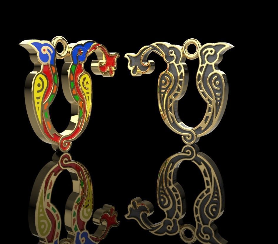 Armenian letters 3D print model_9