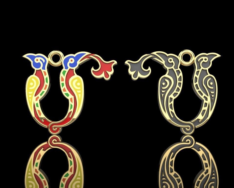 Armenian letters 3D print model_7