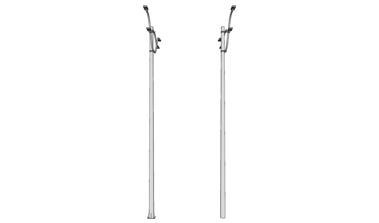 Light Pole - Lamp Post 19 3D model_2