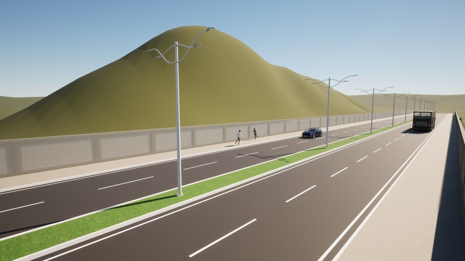 Light Pole - Lamp Post 19 3D model_9