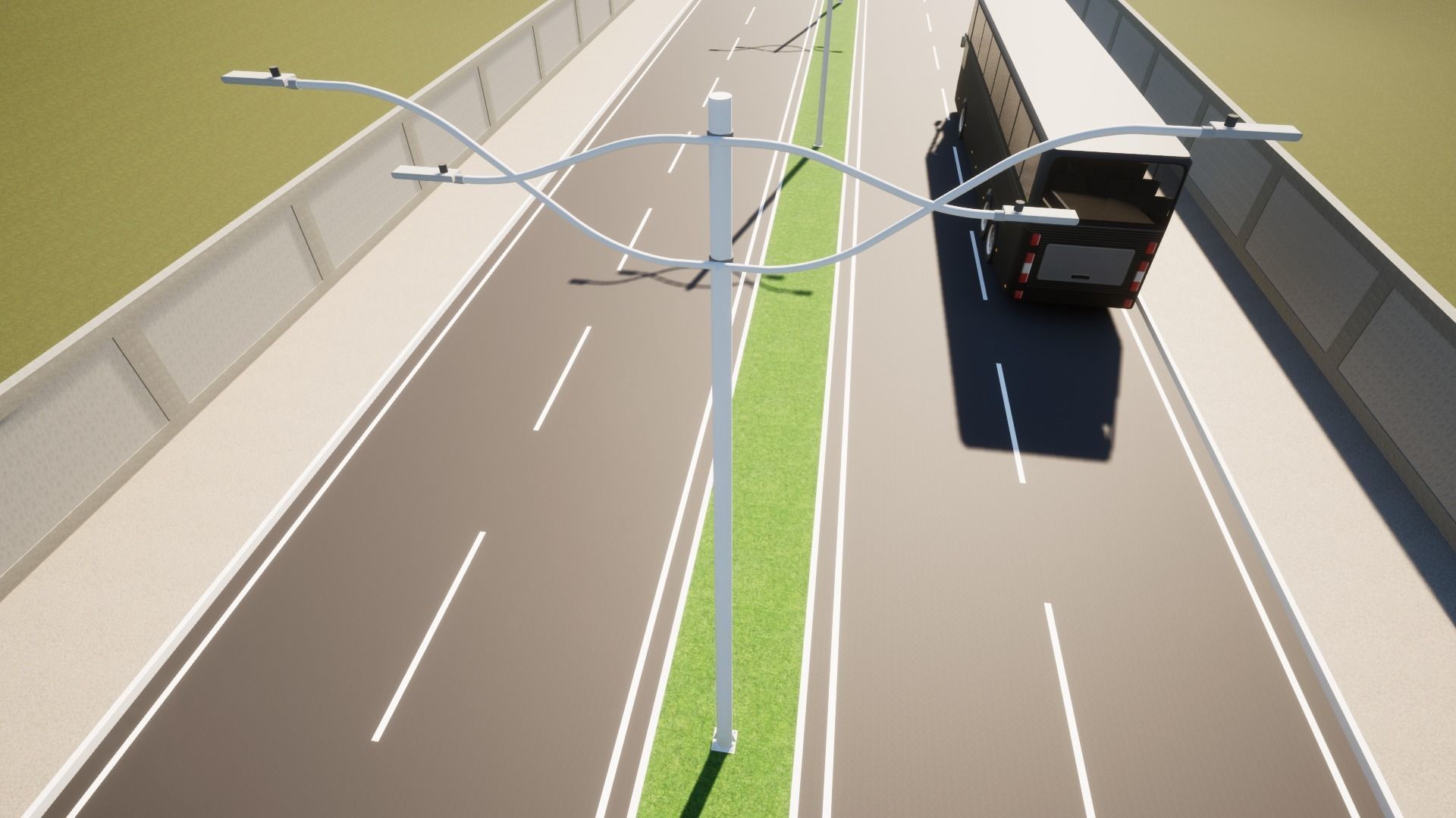 Light Pole - Lamp Post 19 3D model_11