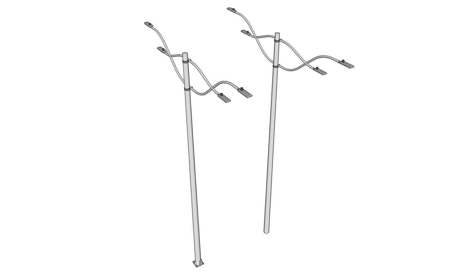 Light Pole - Lamp Post 19 3D model_3