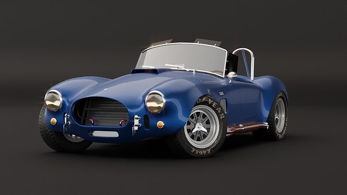 Shelby Cobra  Low-poly 3D model