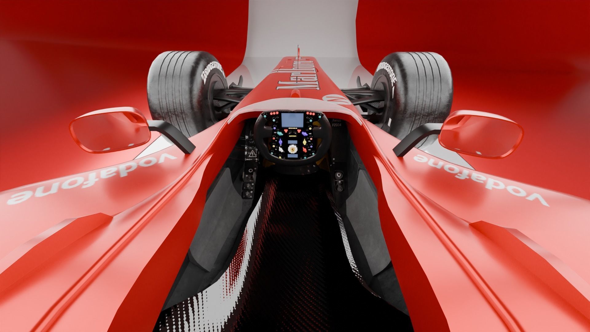 Ferrari F2004 F1 car 3D model_8