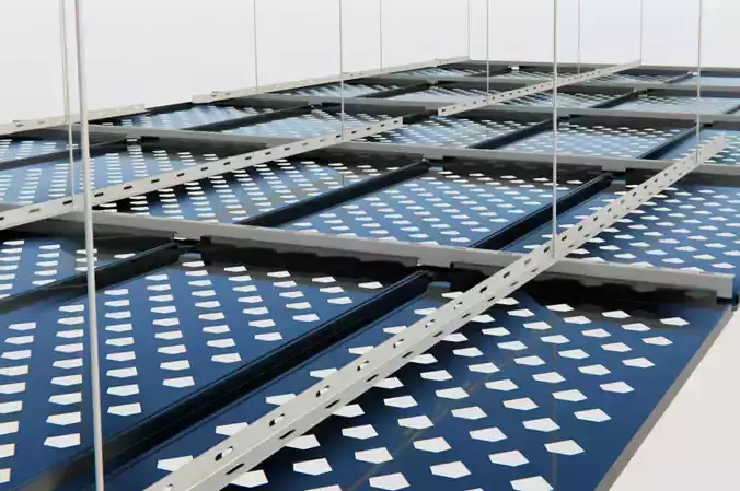 BIM-GC-Diamond Mesh Hook On Suspended Ceiling -From Architect-