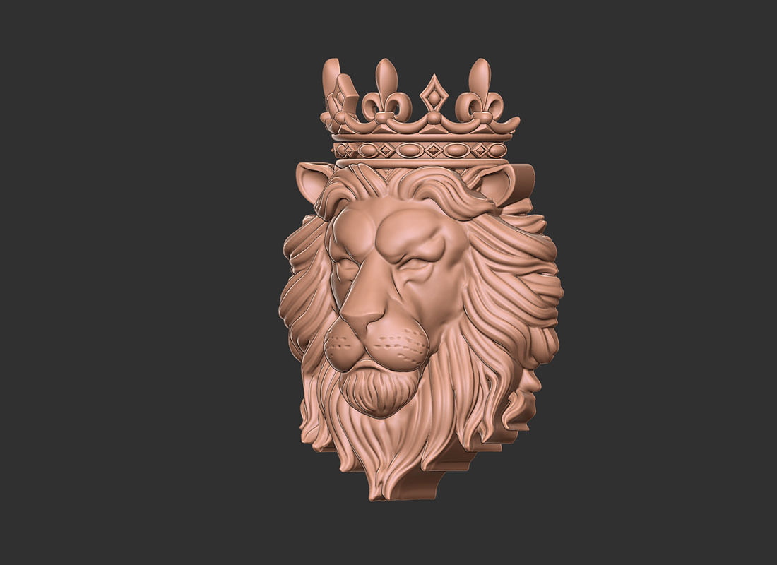 Lion crown 3d print model 3D print model_1