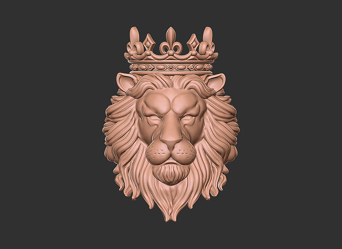 Lion crown 3d print model 3D print model