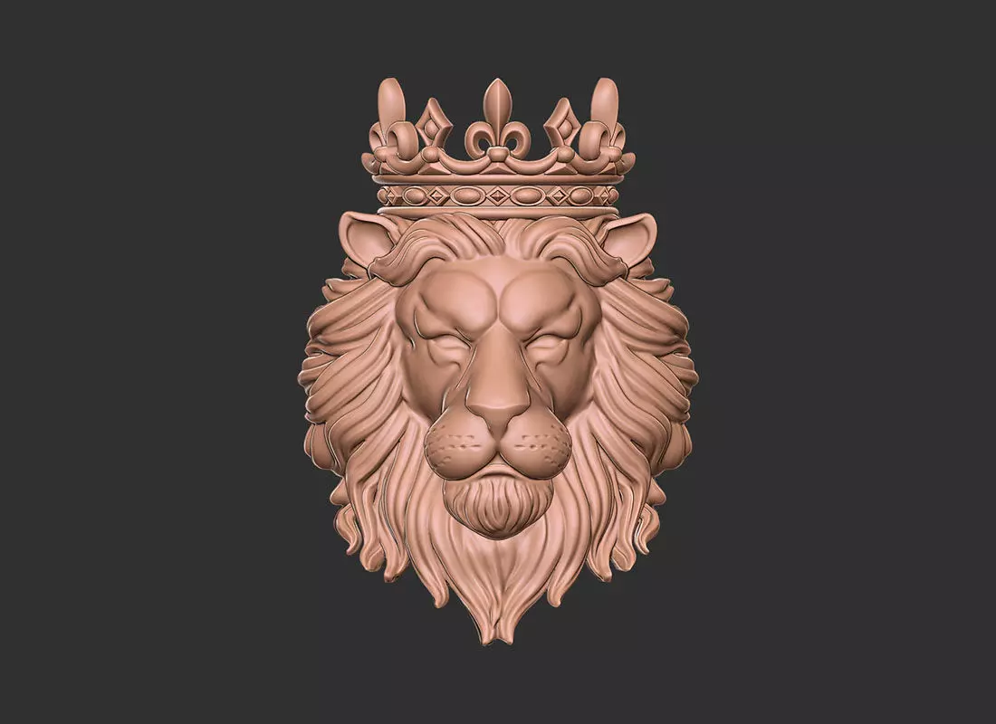 Lion crown 3d print model 3D print model_0