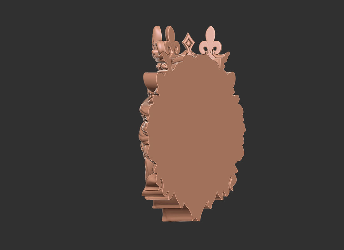 Lion crown 3d print model 3D print model_4