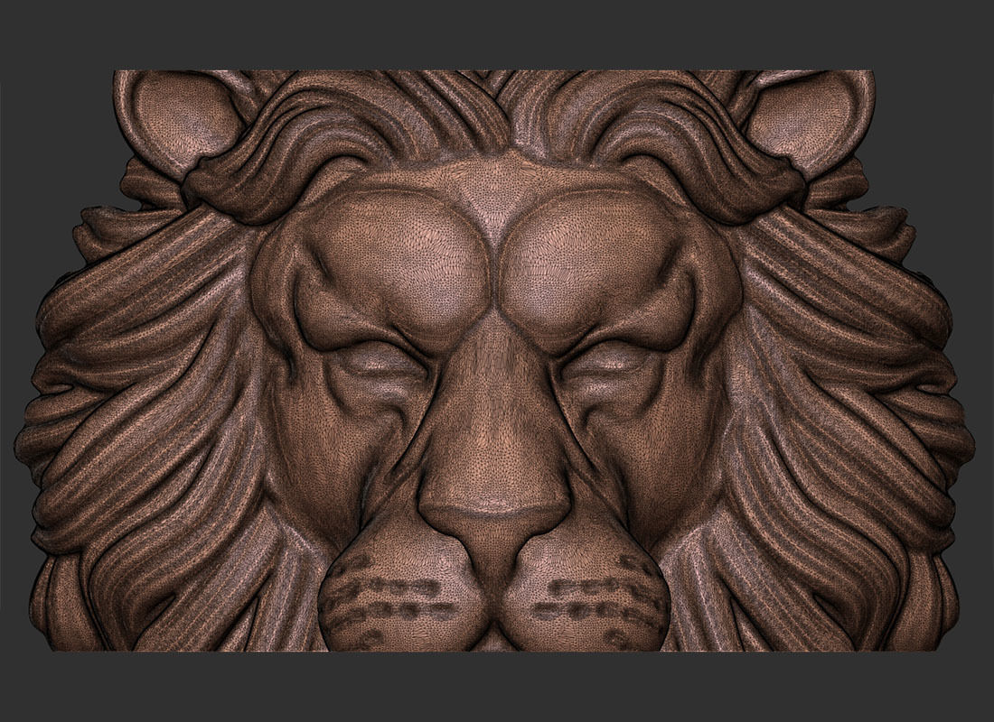 Lion crown 3d print model 3D print model_7