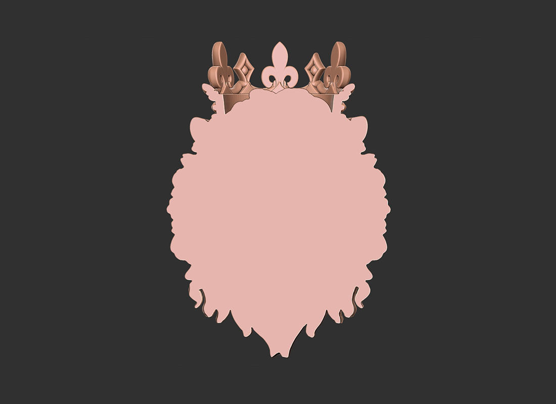 Lion crown 3d print model 3D print model_5