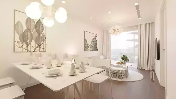 Stylish Living Room Interior Design Scene