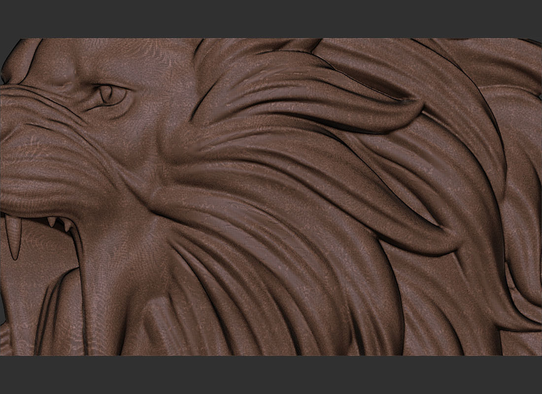 Angry lion crown 2 3d print model 3D print model_5