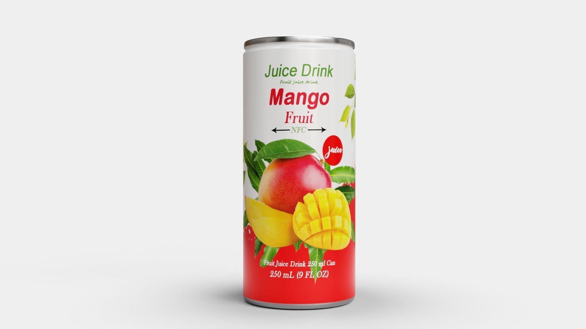 Mango Juice Drink 3D model_3