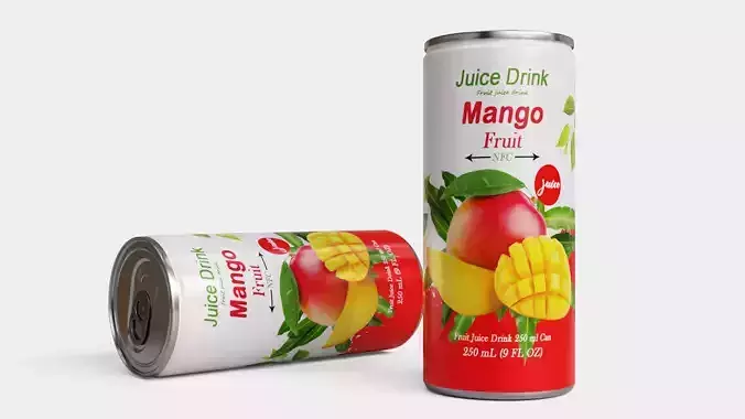 Mango Juice Drink 3D model