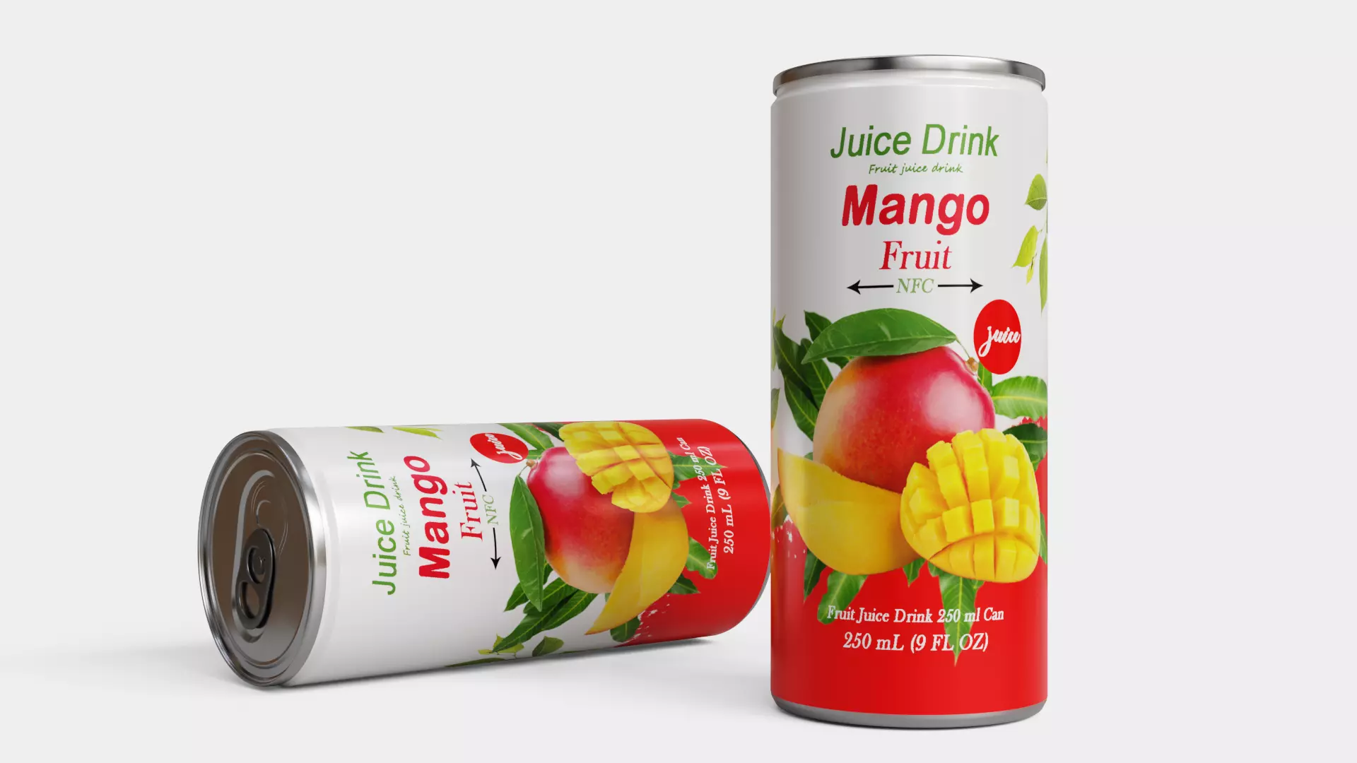 Mango Juice Drink 3D model_0