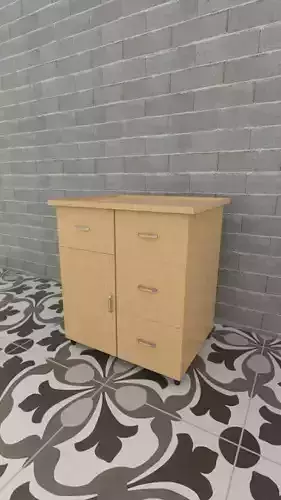 Table Desk Cabinet