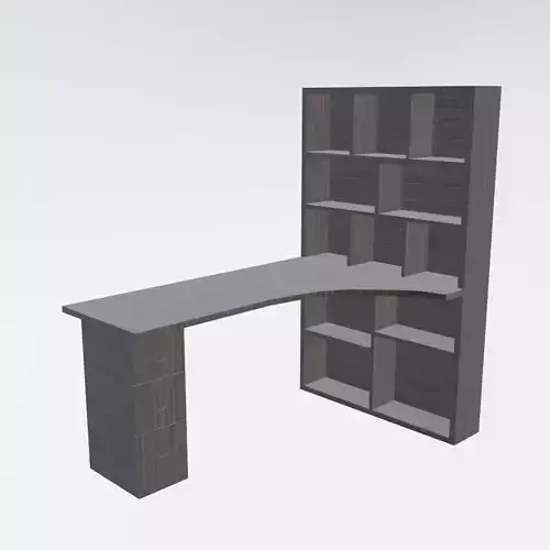 Honsoar table with shelves